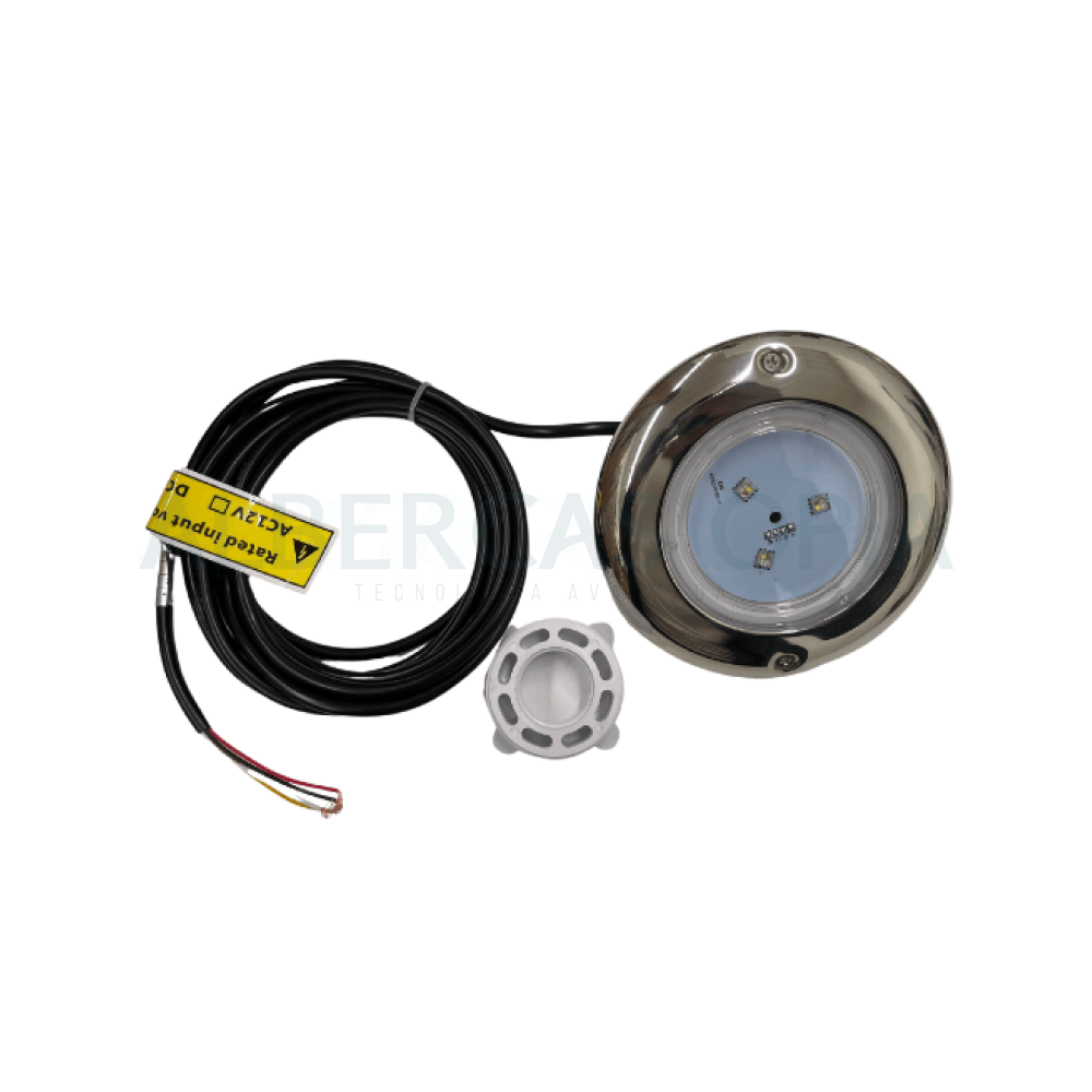 Reflector Mini Rgb HAX LA mini threadable stainless steel bezel reflector 10W 12VCD RGB 3 ...